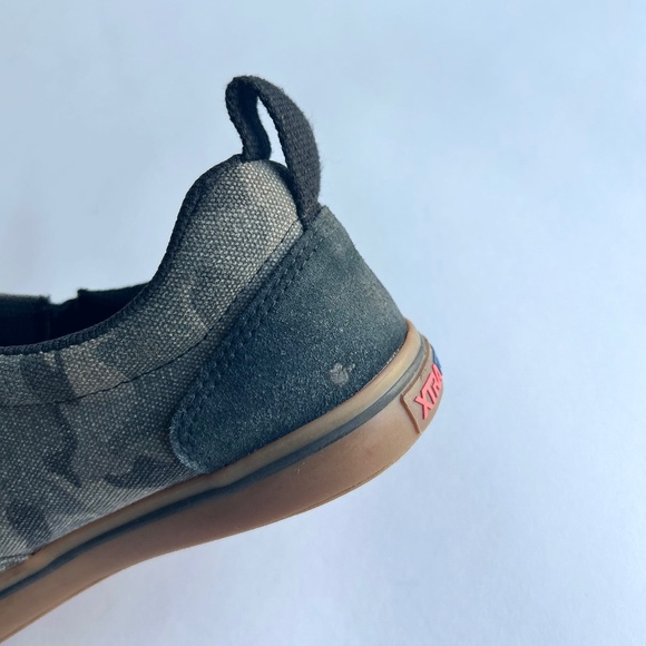 Men’s Xtra Tuf Green Military Fabric Rubber Outsole Low Top Sneakers Size 8 - Picture 13 of 16